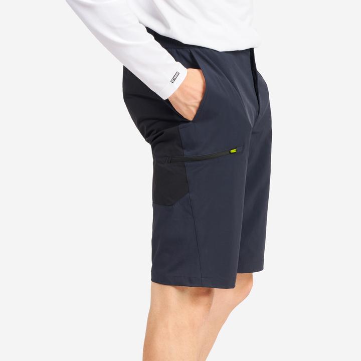 Produktbild Tribord Shorts Segeln Herren wasserabweisend 500 grau/schwarz (34)