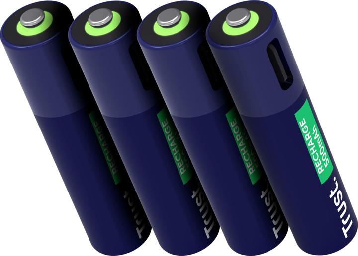 Immagine prodotto Trust Batterie Ricaricabili USB-C 4p (4 pz., AAA, 500 mAh)