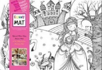 Immagine prodotto Funny Mat Tappeto da colorare lavabile Il principe e la principessa (48 x 33,5 cm)