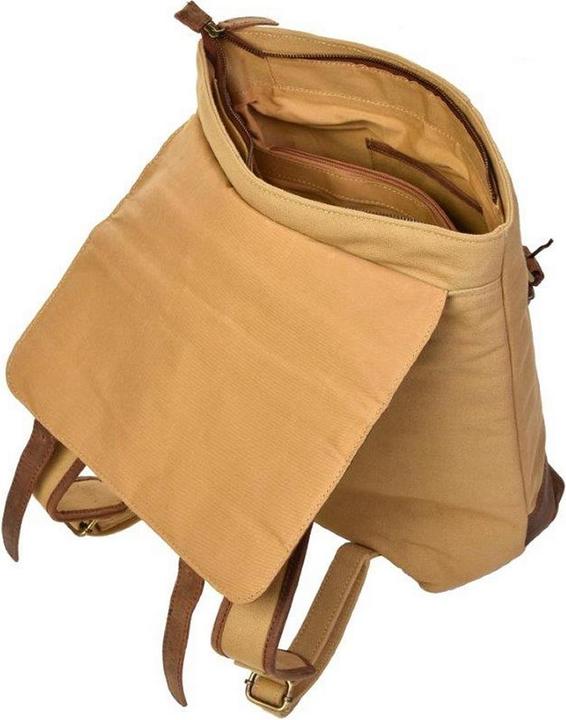 Produktbild Dermata Rucksack aus Canvas/Leder (18 l)
