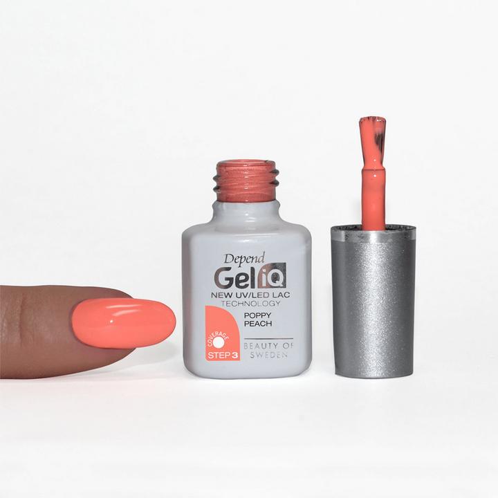 Actual product image Beter Better Depend Gel Iq Esmalte Poppy Peach 41005 (Salmon colours, Gel-Effect Nail Polish)