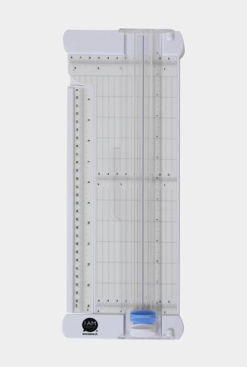 Produktbild I Am Creative Schneidemaschine für Papier, Schneidegerät zum Schneiden und Falzen von Papier mit ausklappabarem Se (A3)