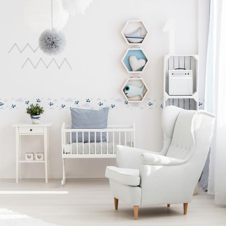 Image du produit A.S. Création Lovely Kids Chambre d'enfant Cute Planes avec des avions (15 x 500 cm)