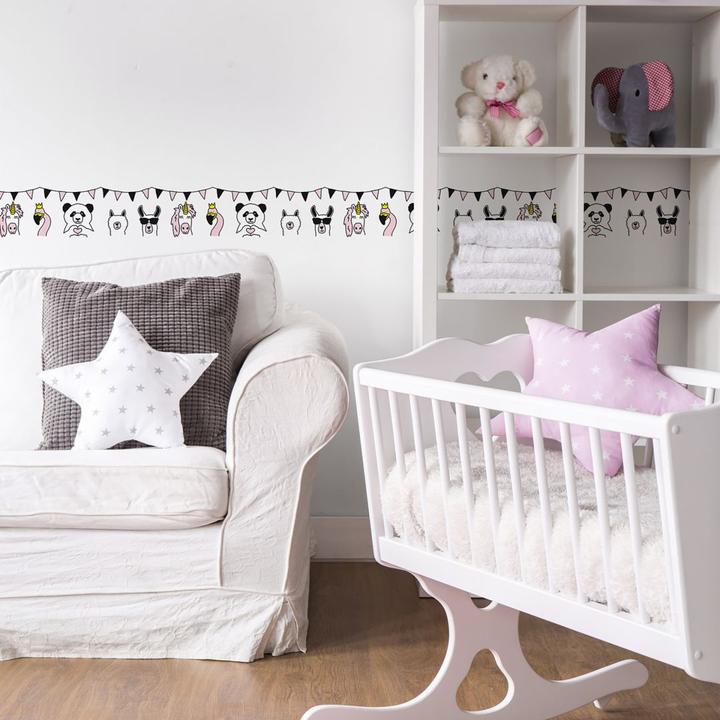 Actual product image A.S. Création Lovely Kids nursery Wild Party with cute animals (15 x 500 cm)