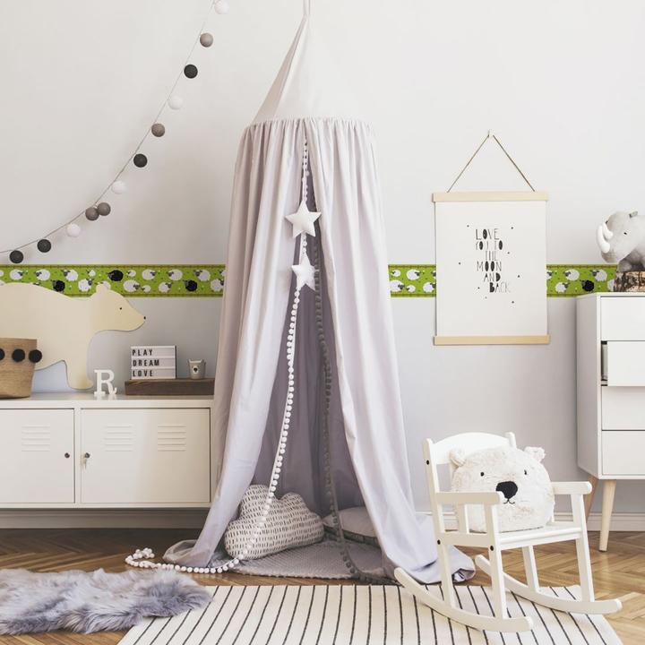 Immagine prodotto A.S. Création Bella Kids Nursery Sheep Family con pecore carine (15 x 500 cm)