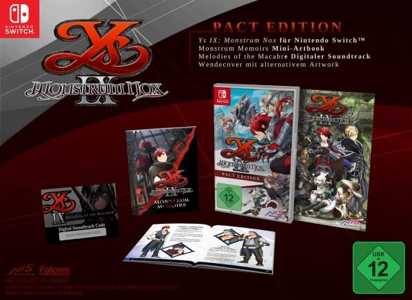 Produktbild NIS Ys IX: Monstrum Nox Pact Edition (Switch, Switch Lite, Switch OLED, DE)