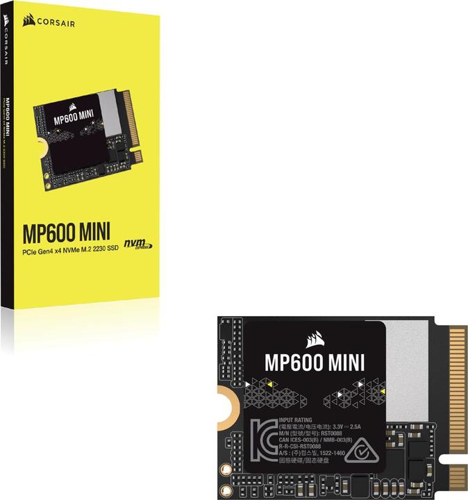 Image du produit Corsair MP600 MINI (1000 Go, M.2 2230)