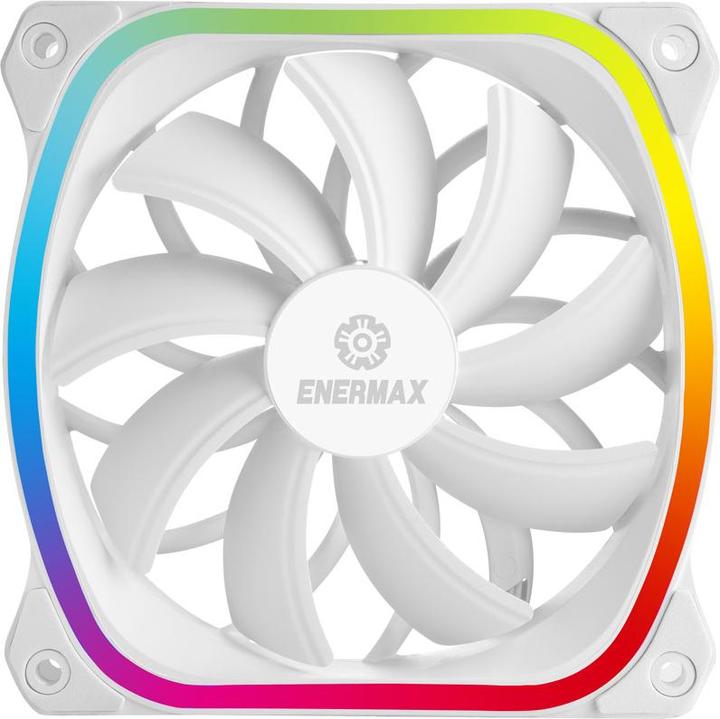 Produktbild Enermax PC-Lüfter SquA RGB White 3er-Pack mit RGB Control Box (120 mm, 3 x)
