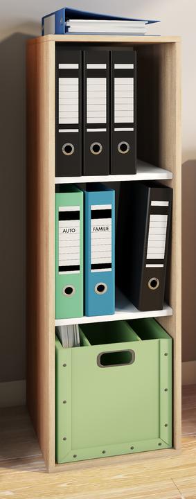 Actual product image VCM Wood office cabinet filing rack Lona l 3 compartments (35 x 37 x 110 cm)