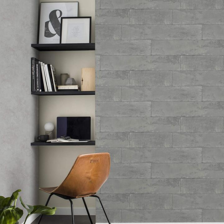 Produktbild Rasch Brick Lane, dunkelgrau (53 x 1005 cm)