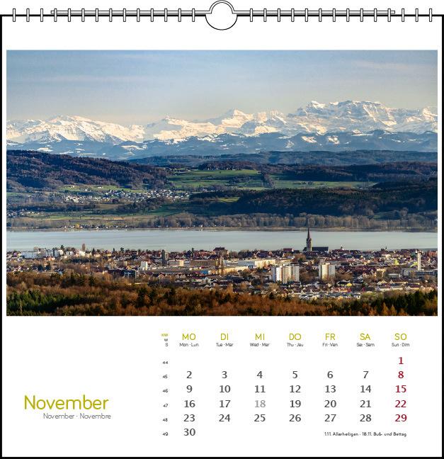 Immagine prodotto Westlicher Bodensee 2026 (17 x 17 cm, Francese, Inglese)