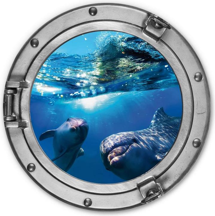 Produktbild Trenddeko 3D Optik - Dolphins Underwater (Ø 30 cm)