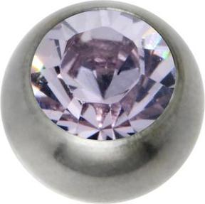 Image du produit Bijouteria 1.2mm Titane élément de piercing (Cristal Swarovski, Titane)