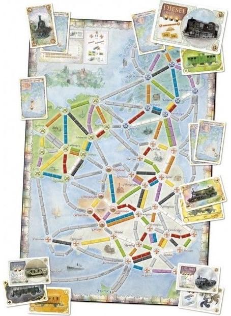 Produktbild Days of Wonder Zug um Zug: Vereinigtes Königreich Erweiterung (Deutsch, Englisch, Französisch)