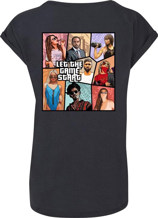 Actual product image Merchcode Ladies Grand Collage Extended Shoulder Tee - 117919 (M)