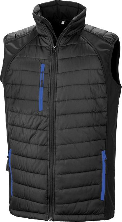 Actual product image Result Unisex Adult Compass Softshell Padded Gilet (XXL)