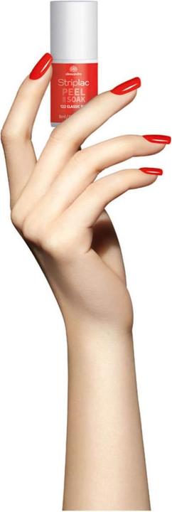 Produktbild Alessandro Striplac Peel or Soak Classic Red 8 ml (Orange, Rot, Abziehbarer Nagellack)