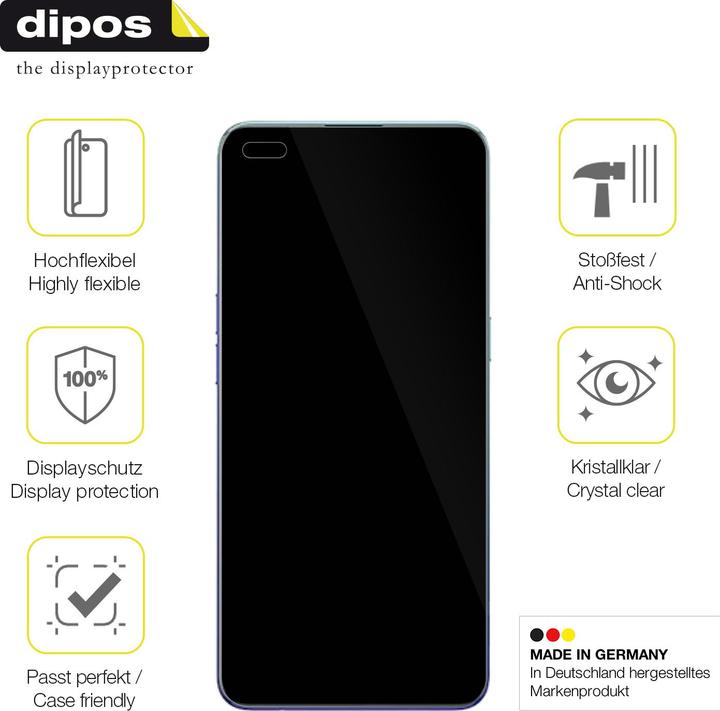 Immagine prodotto Dipos 3D Full-Cover Pellicola Protettiva (1 Pezzo/i, Oppo Reno 3 Pro)
