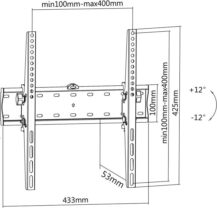 Produktbild Value TV-Wandhalterung (Wand, 55", 40 kg)