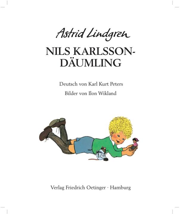 Produktbild Nils Karlsson-Däumling (Deutsch, Astrid Lindgren, Karl Kurt Peters, Ilon Wikland, 2007)