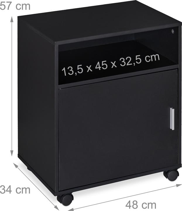 Actual product image Relaxdays Roll container (48 x 34 x 57 cm)