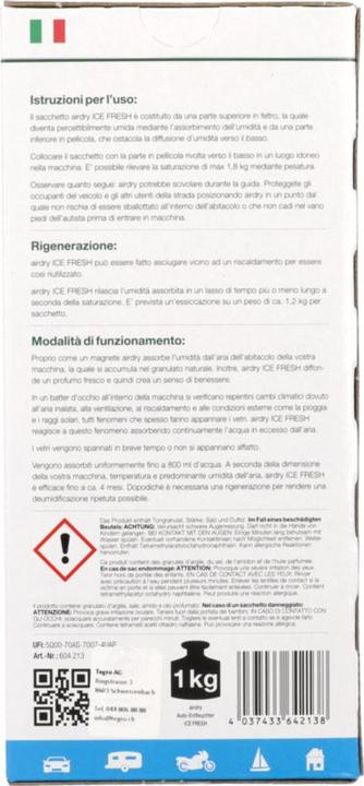 Energy Label ThoMar Air Dry Car dehumidifier (19.20 l/24h)