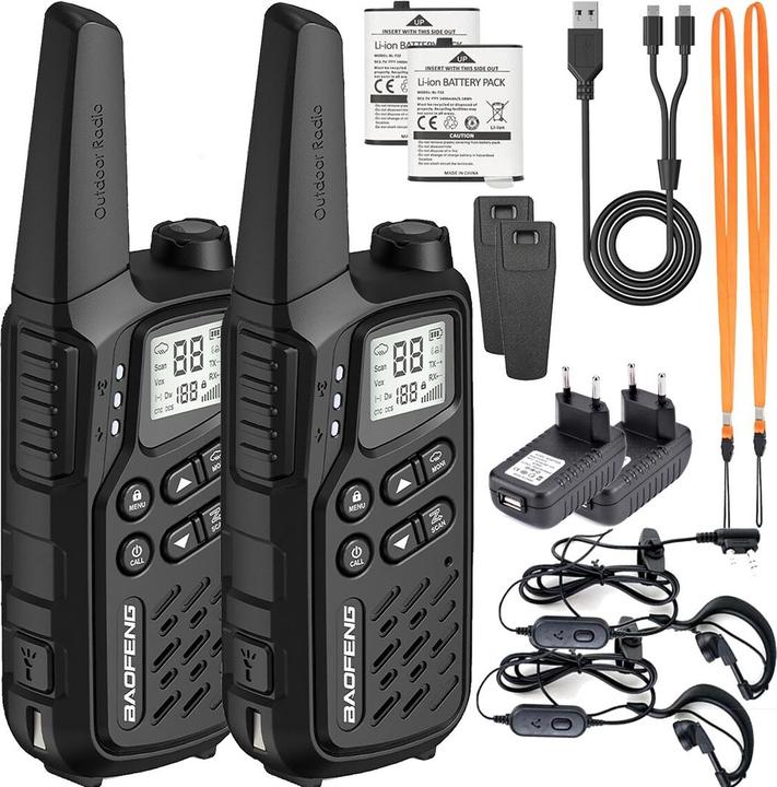 Actual product image Baofeng Walkie-Talkie BF-T25E Black (10 km)