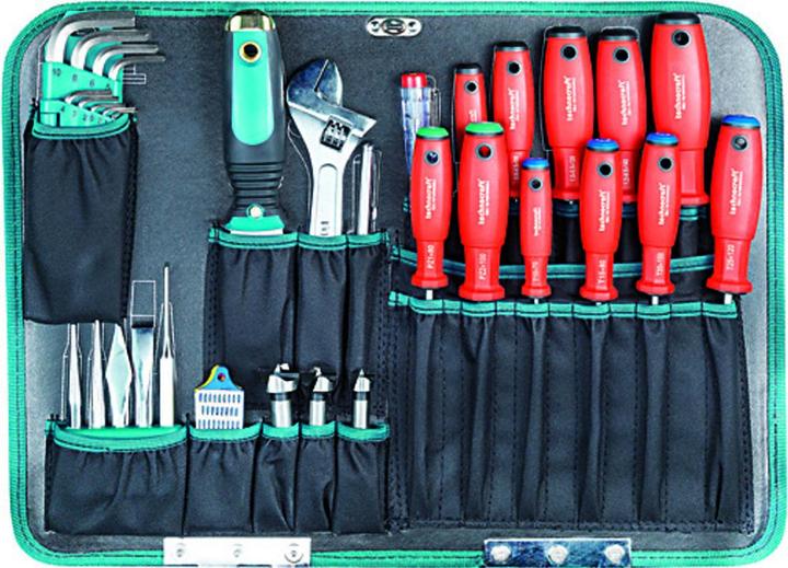 Produktbild technocraft ABS-Werkzeugkoffer PRO CHROME WOOD (BOSCH), 116-tlg (116 Teile)