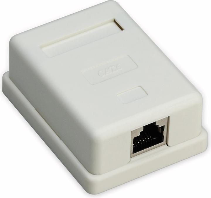 Produktbild Goobay 1-port RJ45 Anschlussdose, CAT 6, STP (Kabel Zubehör)