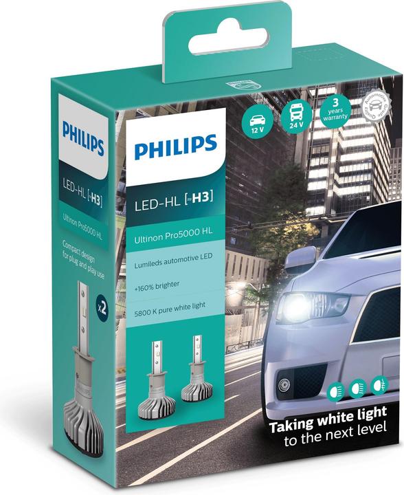 Image du produit Philips Ultinon Pro5000 HL 11336U50CWX2 Lampe pour éclairage avant (H3)