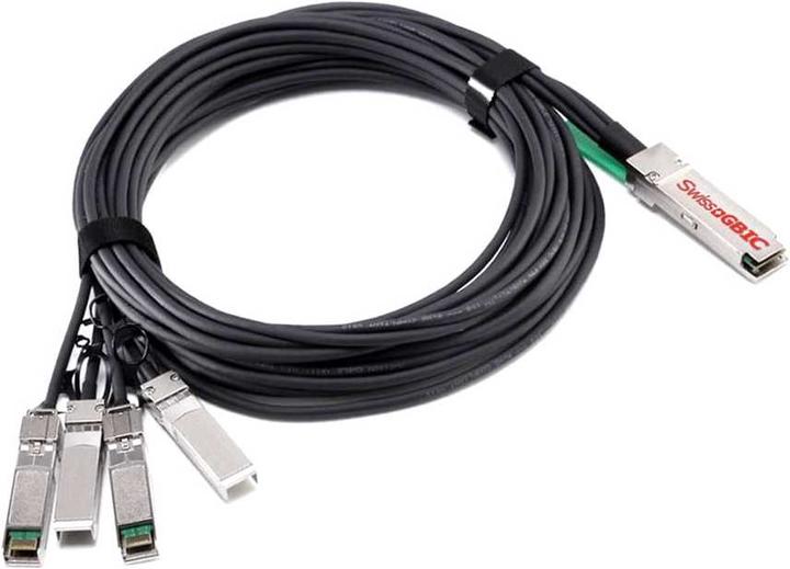 Actual product image SwissGBIC AOC break-out 100Gb Active 5m ET7402-25AOC-5M