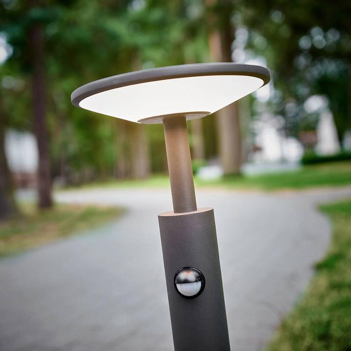 Produktbild Lucande Fenia LED LED Garten Leuchte H60 w/Sensor Anthracite (900 lm, IP54)