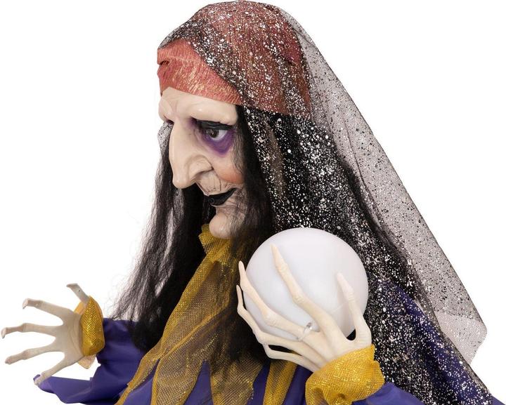 Europalms Halloween figure fortune teller, animated 50cm