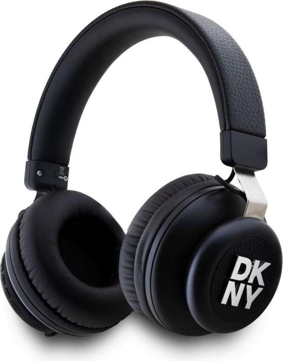 Productafbeelding DKNY PU Leren Stack Logo Draadloze Hoofdtelefoon Zwart (32 h, Draadloze)