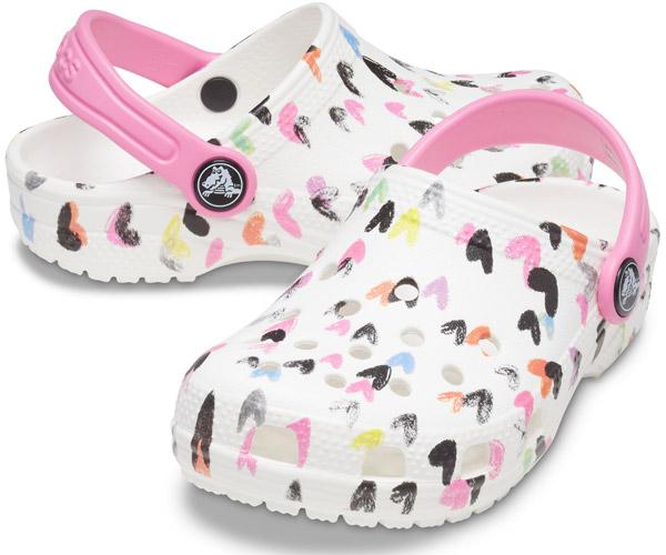 Actual product image Crocs Classic Heart Print (30, 31)