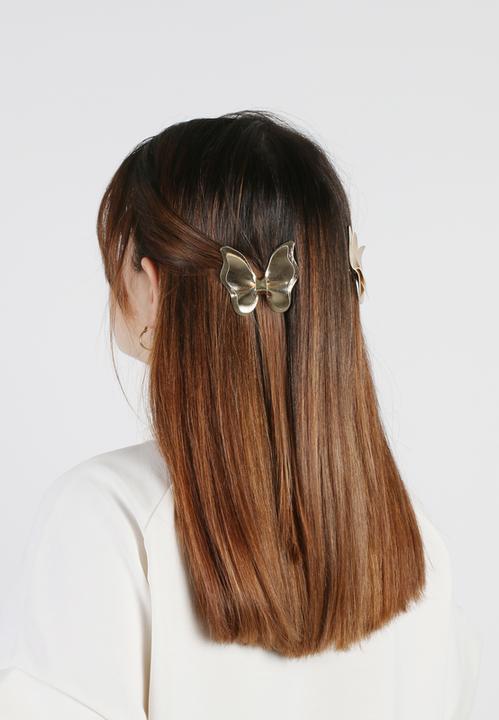 Produktbild Trisa Fashion Schmetterling auf Clip & Click clack Bronze 4 Stk. (4 Stk.)