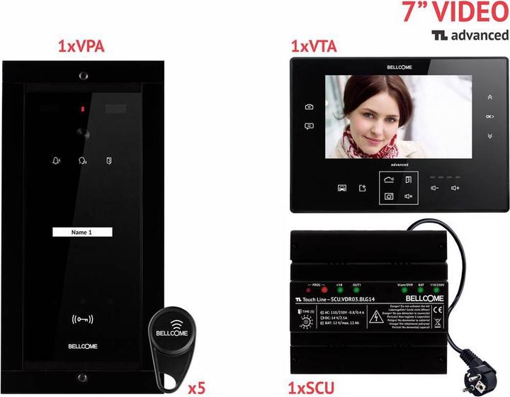 Image du produit Bellcome Interphone-portier vidéo d 7" Kit 1 famille (Filaire)