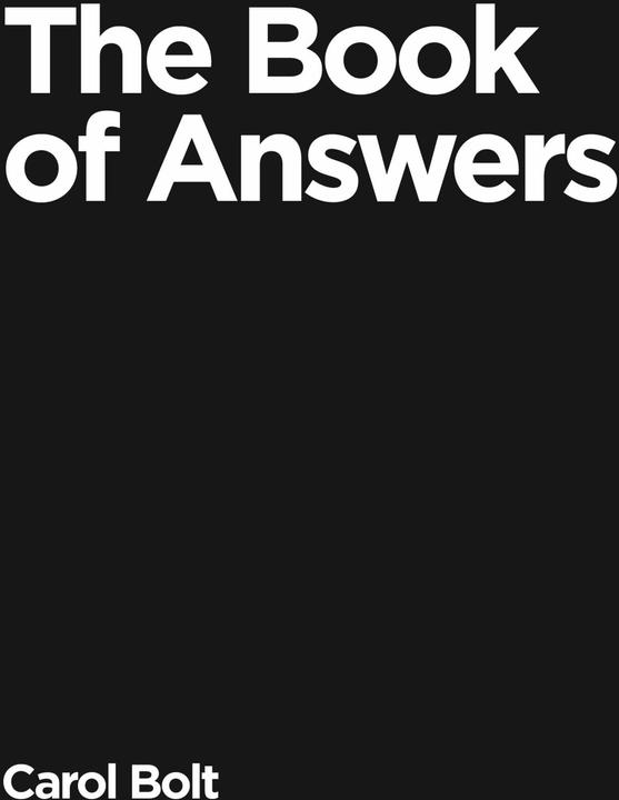 Produktbild The Book Of Answers (Englisch, Carol Bolt, 2000)