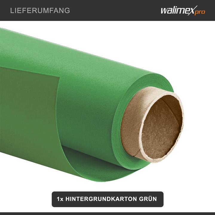 Produktbild Walimex pro Hintergrundkarton 2,60x10m chroma Fotohintergrund Backdrop (260 cm)