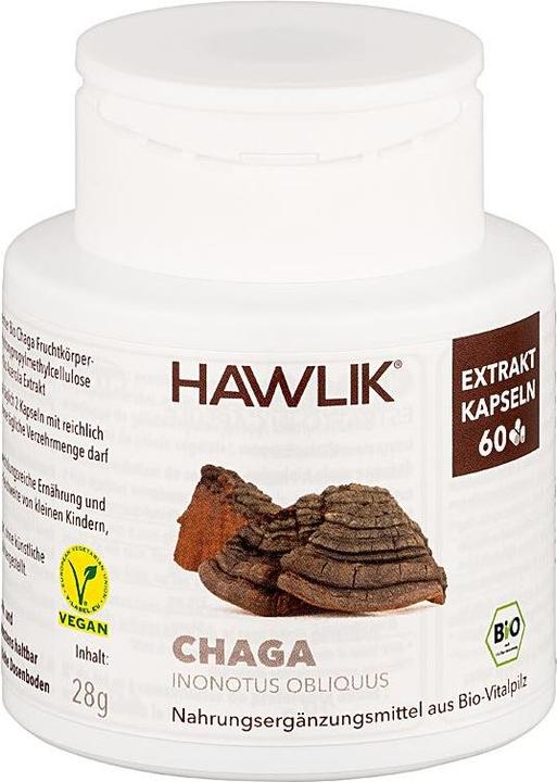 Produktbild Hawlik Chaga Extrakt Kapsel (60 Stück, Kapseln)