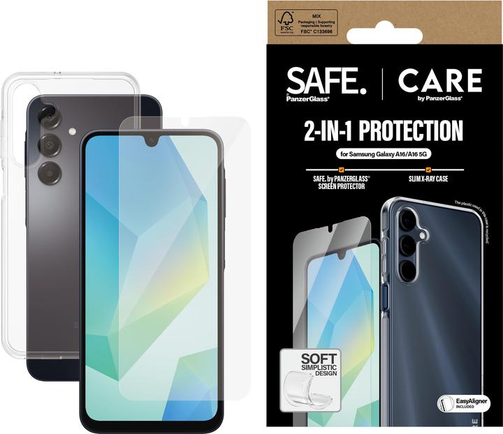 Produktbild PanzerGlass CARE by ® Fashion 2-in-1 Set Samsung Galaxy A16 | A16 5G (1 Stück, Samsung Galaxy A16 5G, Samsung Galaxy A16)