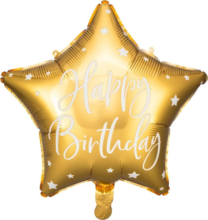 Immagine prodotto Amscan Palloncino Foil Star Gold Happy Birthday (1 x)