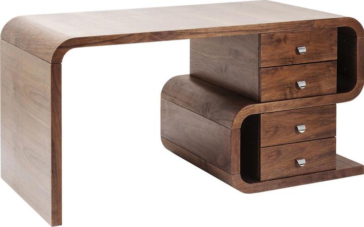 Actual product image Kare Design Desk Soft Snake Walnut 150x70cm (150 x 70 x 76 cm)