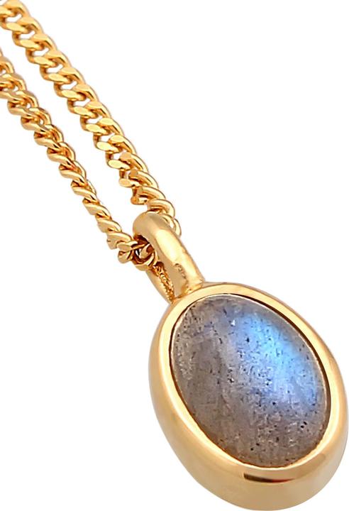 Produktbild Elli Edelsteinkette (375 Gelbgold, Labradorit, 42 cm)