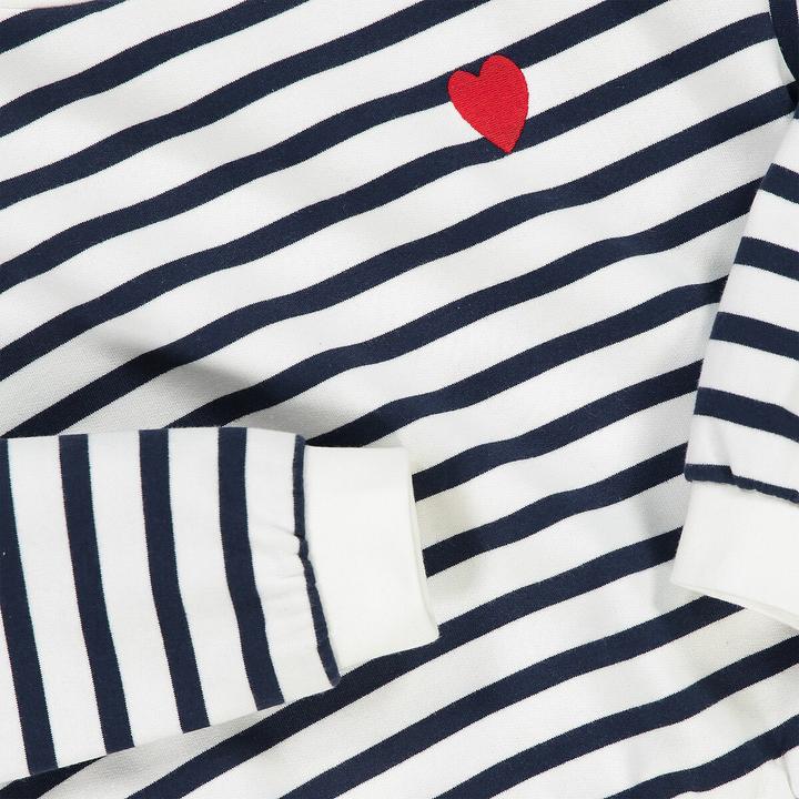 Actual product image La Redoute Collections Striped sweatshirt with round neckline (110)