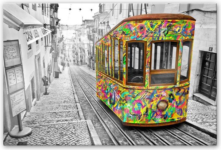 Produktbild Trenddeko Ben Heine - Tram in Lissabon (120 x 75 cm)