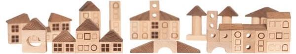 Actual product image Goki Wooden building blocks city