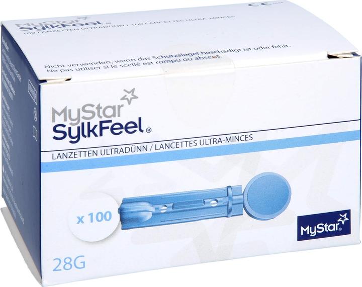 Actual product image Sanofi-Aventis Deutschland GmbH MyStar SylkFeel Lancets 28G, 100 pcs LAN (Lancets)