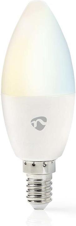 Produktbild Nedis WIFILRW10E14 SmartLife LED Bulb WLAN E14 470 lm 4.9 W Warm to Cool White 2700 - 6500 K Energie (E14, 4.90 W, 470 lm, 1 x, F)