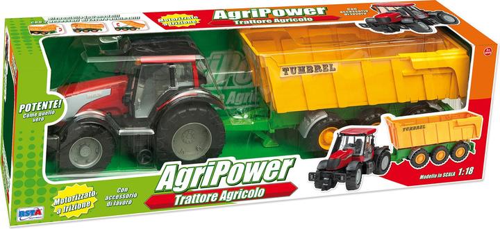 Immagine prodotto Rs Toys Maxi Trattore Agripower a Frizione con Cassone